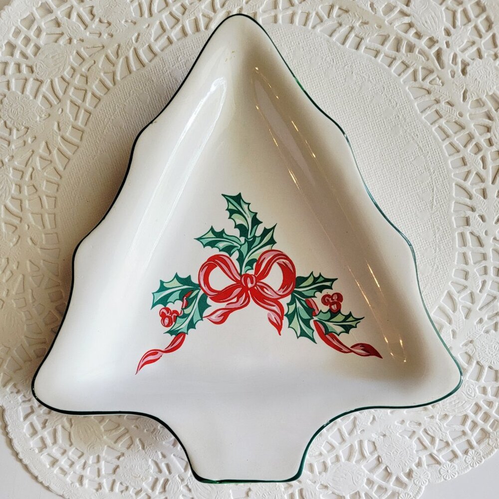 Vintage International China Candy/Dessert/Trinket Dish Stoneware, Made in Taiwan